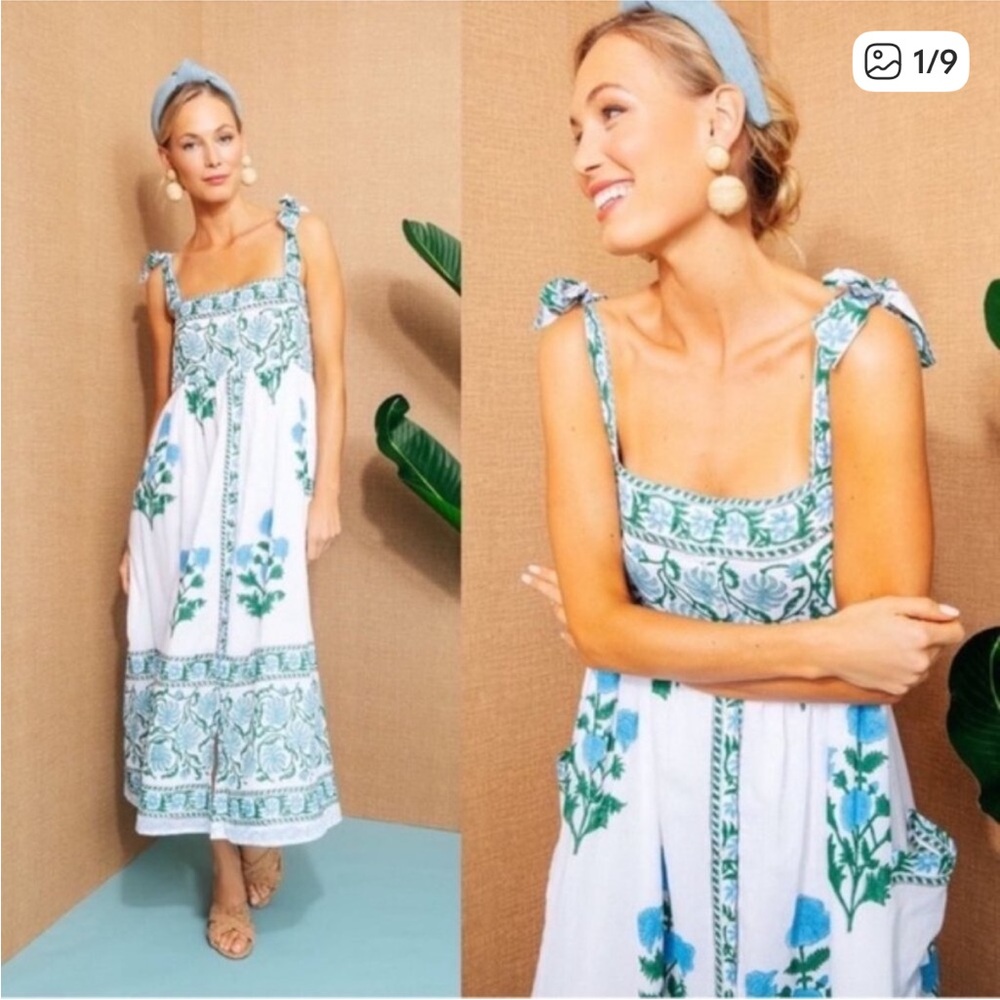 Juliet Dunn Poppy Tie Shoulder Dress